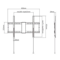 TV SET ACC WALL MOUNT 37-80/WM-80F-01 GEMBIRD