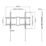 TV SET ACC WALL MOUNT 37-80/WM-80F-01 GEMBIRD