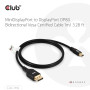 CABLE MINI DP TO DP 1M/M/M CAC-1116 CLUB3D