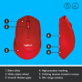 MOUSE USB OPTICAL WRL M330/SILENT RED 910-004911 LOGITECH