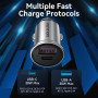 MOBILE CHARGER CAR USB/2P GRAY FFBH0 VENTION