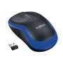 MOUSE USB OPTICAL WRL M185/BLUE 910-002239 LOGITECH