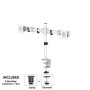 MONITOR ACC DESK MOUNT/10-27 NM-D135DWHITE NEOMOUNTS