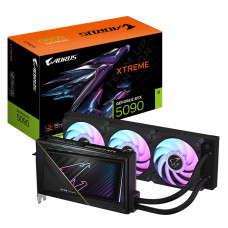 Graphics Card, GIGABYTE, NVIDIA GeForce RTX 5090, 32 GB, GDDR7, 512 bit, PCIE 5.0 16x, GPU 2655 MHz, Water cooling, 1xHDMI, 3xDisplayPort, GV-N5090AORUSXW-32GD1.0