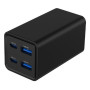 CHARGER USB UNIVERSAL 4P 65W/TA-UC-2A2C-PD65-01-BK GEMBIRD