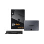 SSD, SAMSUNG, 870 QVO, 2TB, SATA 3.0, Write speed 530 MBytes/sec, Read speed 560 MBytes/sec, TBW 720 TB, MTBF 1500000 hours, MZ-77Q2T0BW