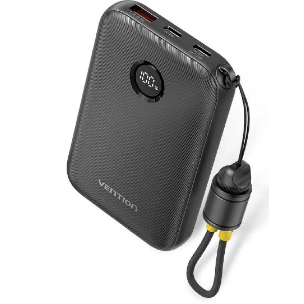 POWER BANK USB 10000MAH 22.5W/BLACK FKAB0-C VENTION POWER BANK USB 10000MAH 22.5W/BLACK FKAB0-C VENTION