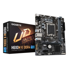 Mainboard, GIGABYTE, Intel H610, LGA1700, Micro-ATX, Memory DDR4, Memory slots 2, H610MKDDR42.0 Mainboard, GIGABYTE, Intel H610, LGA1700, Micro-ATX, Memory DDR4, Memory slots 2, H610MKDDR42.0