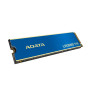 SSD, ADATA, LEGEND 710, 512GB, M.2, PCIE, NVMe, 3D NAND, Write speed 1000 MBytes/sec, Read speed 2400 MBytes/sec, TBW 130 TB, MTBF 1500000 hours, ALEG-710-512GCS