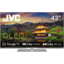 TV Set, JVC, 43, 4K/Smart, QLED, 3840x2160, Wireless LAN, Bluetooth, Google TV, Silver, LT-43VGQ840P