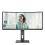 LCD Monitor, AOC, 34 , 3440 x 1440 pixels, UltraWide Quad HD, Native aspect ratio 21:9, LED, Curved, CU34P3CV
