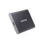 External SSD, SAMSUNG, T7, 1TB, USB 3.2, Write speed 1000 MBytes/sec, Read speed 1050 MBytes/sec, MU-PC1T0T/WW