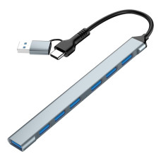 I/O HUB USB-A/USB-C 7PORT/UHB-ACM-U3P1U2P6-01 GEMBIRD