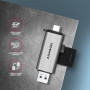 MEMORY READER USB-C+USB3.2 2SL/SD/MICROSD CRE-SAC AXAGON