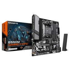 Mainboard, GIGABYTE, AMD B550, Socket AM4, micro ATX, RAM DDR4-SDRAM, 4xSlots, Wi-Fi Yes, Bluetooth Yes, 2xNumber of M.2 (M) slots, B550MGAMINGXWIFI61.2 Mainboard, GIGABYTE, AMD B550, Socket AM4, micro ATX, RAM DDR4-SDRAM, 4xSlots, Wi-Fi Yes, Bluetooth Yes, 2xNumber of M.2 (M) slots, B550MGAMINGXWIFI61.2