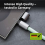 CABLE USB-C TO USB-C 1.65M/LANYARD GREEN 7991007 INTENSO