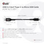 CABLE USB TO MICRO USB 1M/M/M CAC-1526 CLUB3D