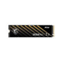SSD, MSI, SPATIUM M461, 2TB, M.2, PCIE, NVMe, 3D NAND, Write speed 4200 MBytes/sec, Read speed 5000 MBytes/sec, 2.15mm, TBW 450 TB, MTBF 1500000 hours, S78-440Q550-P83