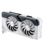 Graphics Card, ASUS, NVIDIA GeForce RTX 4070 SUPER, 12 GB, GDDR6X, 192 bit, PCIE 4.0 16x, Two and Half Slot Fansink, 1xHDMI, 3xDisplayPort, DUAL-RTX4070S-O12G-WHITE