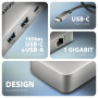 I/O HUB USB-C 3P HDMI DP/0.15M HMC-CUB83X2 AXAGON