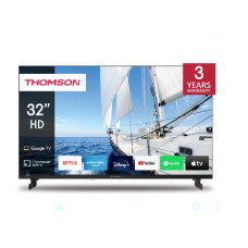 TV Set, THOMSON, 32, Smart/HD, 1366x768, Wireless LAN, Bluetooth, Google TV, Black, 32HG2S14