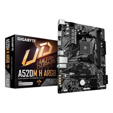 Mainboard, GIGABYTE, AMD A520, Socket AM4, micro ATX, RAM DDR4-SDRAM, 2xSlots, 1xNumber of M.2 (M) slots, A520MHARGB