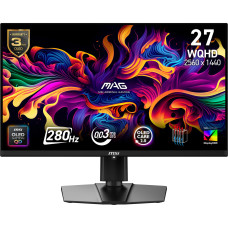 Monitor, MSI, 26.5 , 2560 x 1440 pixels, Wide Quad HD, Native aspect ratio 16:9, QD-OLED, Flat, MAG271QPQD-OLEDX28