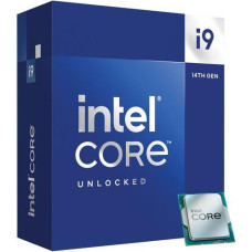 CPU, INTEL, Desktop, Core i9, i9-14900KF, Raptor Lake, 3200 MHz, Cores 24, 36MB, Socket LGA1700, 125 Watts, BOX, BX8071514900KFSRN49