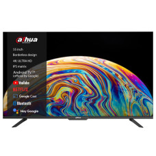 TV Set, DAHUA, 55, 4K/Smart, 3840x2160, Wireless LAN, Bluetooth, Android TV, Black, DHI-LTV55-SD400