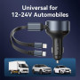 MOBILE CHARGER CAR USB/3P BLACK FFOB0 VENTION