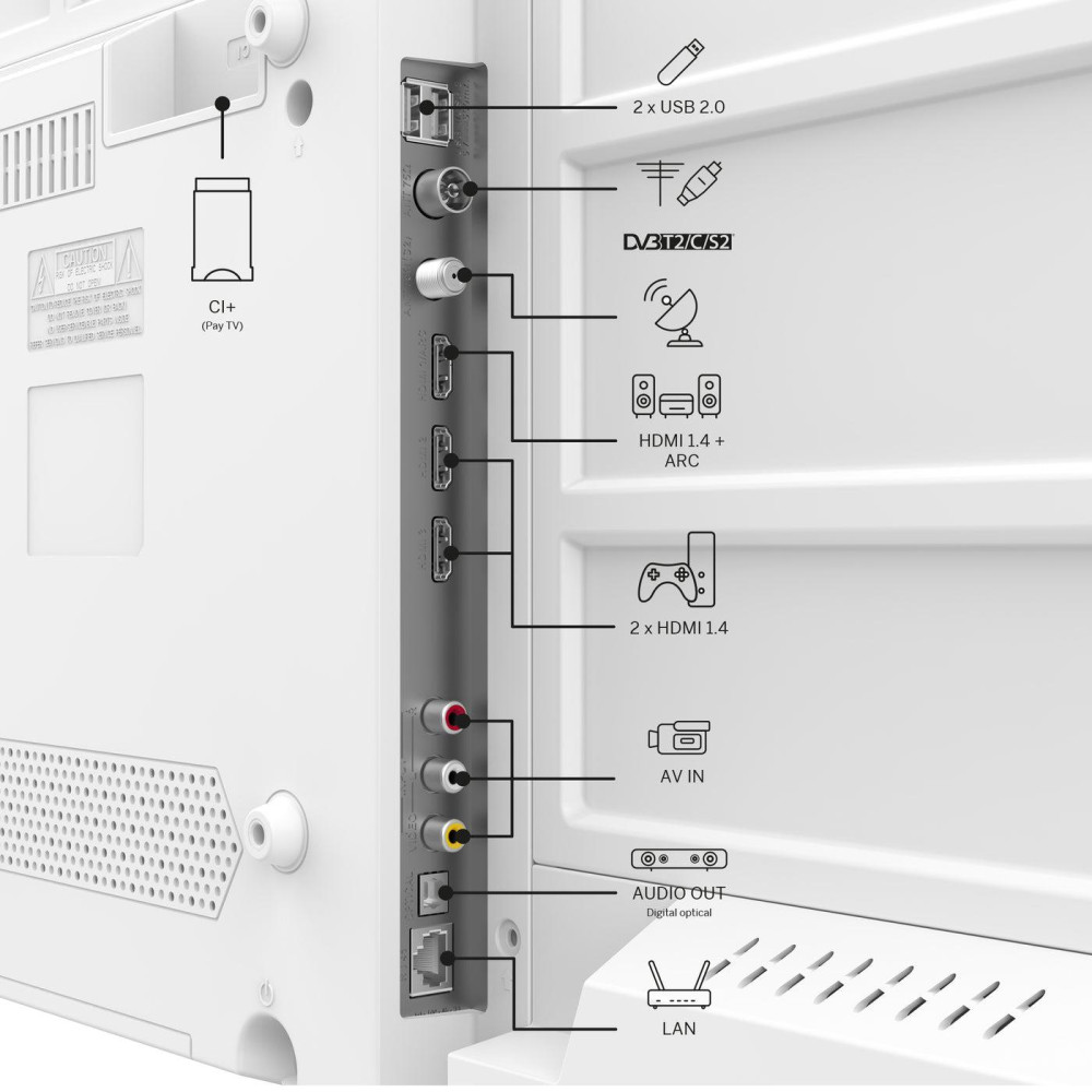 TV Set, THOMSON, 40 , Full HD, 1920 x 1080 pixels, Flat, 16:9, LCD, 40FG2S15W TV Set, THOMSON, 40 , Full HD, 1920 x 1080 pixels, Flat, 16:9, LCD, 40FG2S15W