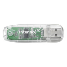 MEMORY DRIVE FLASH USB2 32GB/TRANSPARENT 3502480 INTENSO
