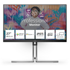 LCD Monitor, AOC, Q27U3CV, 27, Matte, Panel IPS, 2560x1440, 16:9, 75 Hz, 4 ms, Speakers, Colour Black / Silver, Q27U3CV