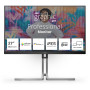 LCD Monitor, AOC, Q27U3CV, 27, Matte, Panel IPS, 2560x1440, 16:9, 75 Hz, 4 ms, Speakers, Colour Black / Silver, Q27U3CV