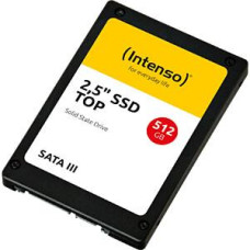 SSD, INTENSO, 512GB, SATA 3.0, SLC, Write speed 500 MBytes/sec, Read speed 520 MBytes/sec, 2,5, 3812450