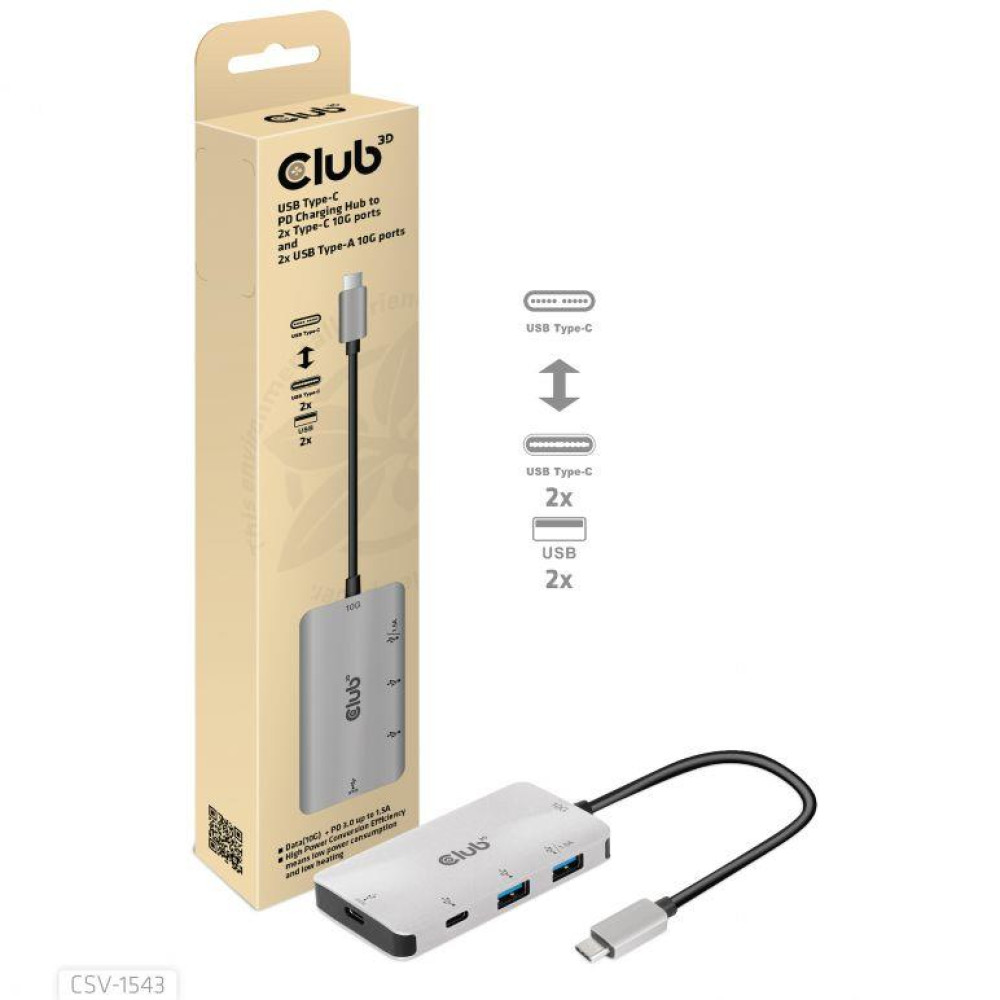 I/O HUB USB-C PD CHARGING/CSV-1543 CLUB3D I/O HUB USB-C PD CHARGING/CSV-1543 CLUB3D