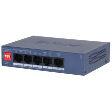 Switch, DAHUA, DH-CS4005-4ET1GT-36, Type L2, PoE ports 4, 40 Watts, CS4005-4ET1GT-36