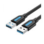 CABLE USB3.0 MALE TO MALE/3M BLACK CONBI VENTION