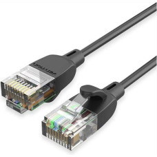 PATCH CABLE CAT.6A UTP/1.5M BLACK SLIM IBIBG VENTION