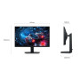 LCD Monitor, SAMSUNG, 27 , 3840 x 2160 pixels, 4K Ultra HD, Native aspect ratio 16:9, LCD, Flat, LS27FG702EUXEN