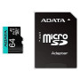 MEMORY MICRO SDXC 64GB W/ADAP./AUSDX64GUI3V30SA2-RA1 ADATA
