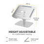 NB ACC DESK STAND/SILVER 100138880 FELLOWES