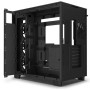 Case, NZXT, H9 FLOW, MidiTower, Case product features Transparent panel, Not included, ATX, MicroATX, MiniITX, Colour Black, CM-H91FB-01