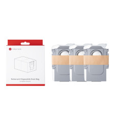 Vacuum Cleaner Accessory, ROBOROCK, Disposable Dust bag, For Qrevo/Qrevo MaxV/S8 MaxV Ultra/Qrevo S/Qrevo Pro/Qrevo Plus/Qrevo Curv/Qrevo Edge/Saros 10R/Saros Z70/Saros 10/Vivian S/Vivian SC/QR 798/Qrevo 5AE/Qrevo Curv 5A1/Qrevo Edge 5V1/QR 798/Qrevo Curv