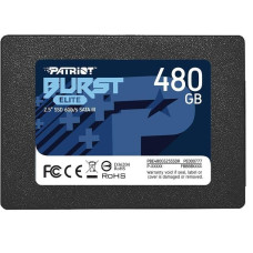 SSD, PATRIOT, Burst Elite, 480GB, SATA 3.0, 3D NAND, Write speed 320 MBytes/sec, Read speed 450 MBytes/sec, 2,5, TBW 200 TB, PBE480GS25SSDR