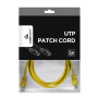 PATCH CABLE CAT5E UTP 1.5M/YELLOW PP12-1.5M/Y GEMBIRD