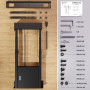 TV SET ACC FLOOR STAND /55-100/BLACK FPRO2L-30-B ONKRON