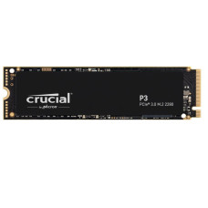 SSD, CRUCIAL, P3, 500GB, M.2, PCIE, NVMe, 3D NAND, Write speed 1900 MBytes/sec, Read speed 3500 MBytes/sec, TBW 110 TB, CT500P3SSD8