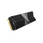 SSD, LEXAR, NM800PRO, 512GB, Heatsink M.2, PCIe Gen4, NVMe, 3D TLC, Write speed 3500 MBytes/sec, Read speed 7450 MBytes/sec, TBW 500 TB, MTBF 1500000 hours, LNM800P512G-RN8NG