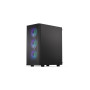 Case, ENDORFY, Ventum 200 ARGB, MidiTower, Case product features Transparent panel, Not included, ATX, MicroATX, MiniITX, Colour Black, EY2A014